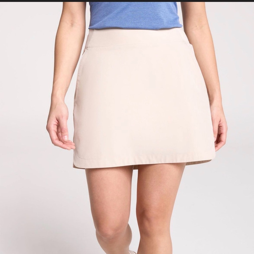 Lady Hagen Mini Skort in Light Beige - Picture 2 of 6